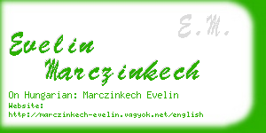 evelin marczinkech business card